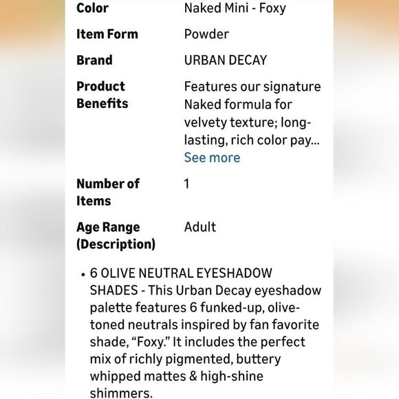 Urban Decay Naked Mini Eyeshadow Palette - Picture 4 of 6